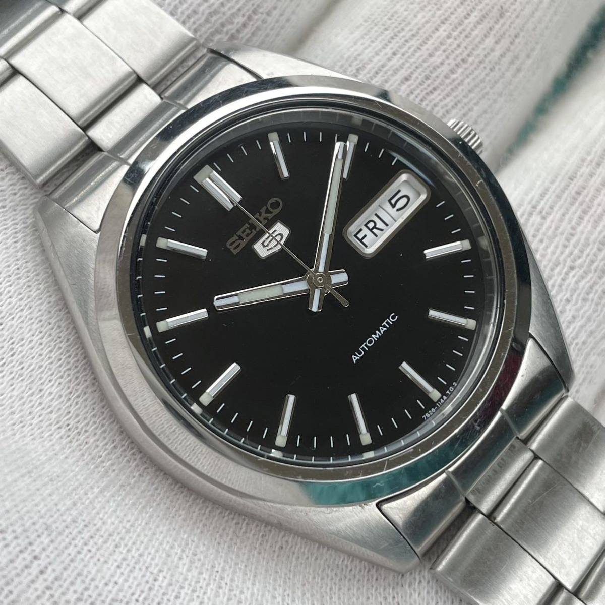 26ビンテージ 精工舎SEIKO セイコー 5 7S26-0440 21石 ポリッシュベゼル デイトジャスト風 ガラス新品交換 文字盤綺麗 オリジナルブレス_画像1