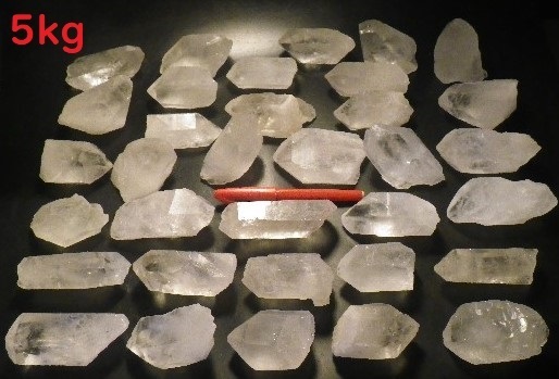 超特大 天然水晶 ５ｋｇパック ＬＬサイズ クリスタルクォーツ 水晶原石 Crystal Quartz 鉱山直輸入 業務用 送料無料 No12_画像2