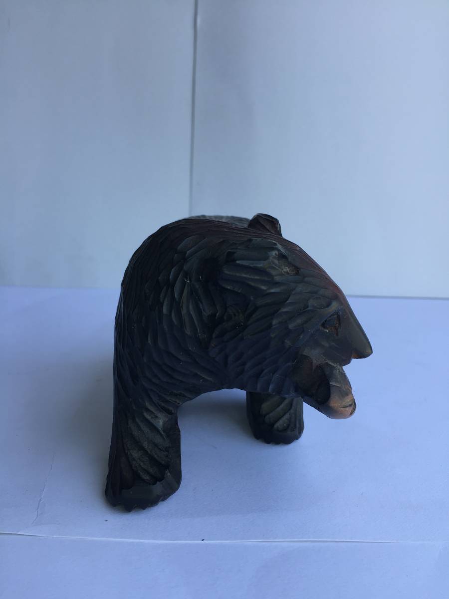 ★木製品 置物★　小型木彫り熊（小）　Ia3_60_画像2