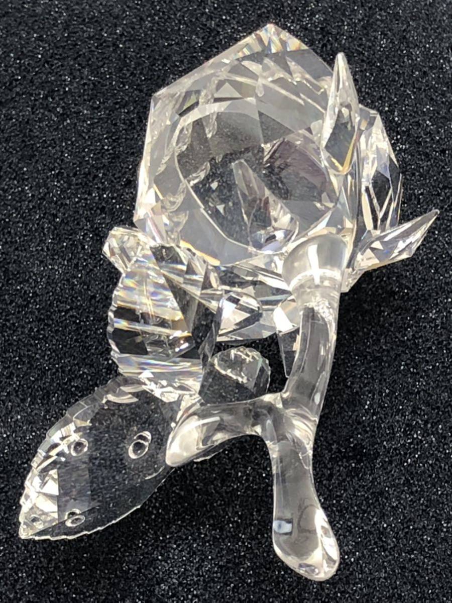 SWAROVSKI スワロフスキー オーストリア製 薔薇モチーフ 置物 SWAROVSKI スワロフスキー オーストリア製 薔薇モチーフ 置物