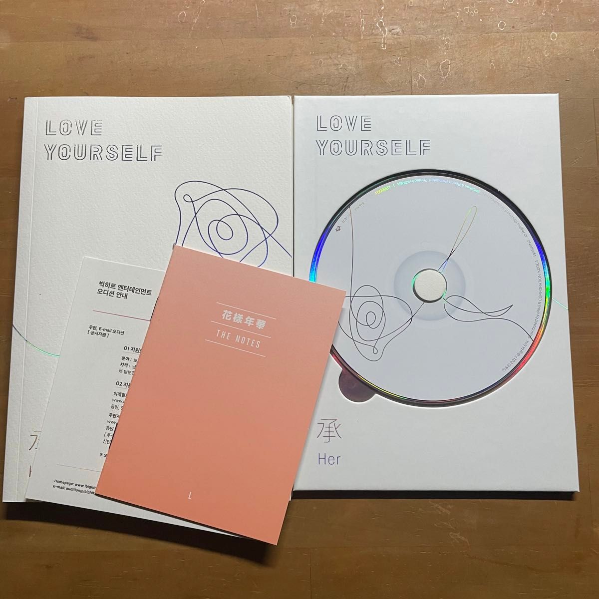 BTS CD LOVE YOURSELF セット (結:トレカホソク付き)