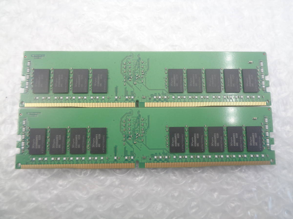 複数入荷 サーバー用メモリ SAMSUNG DDR4 PC4-2400T 16GB ｘ 2枚セット 中古動作品(M257)_画像2