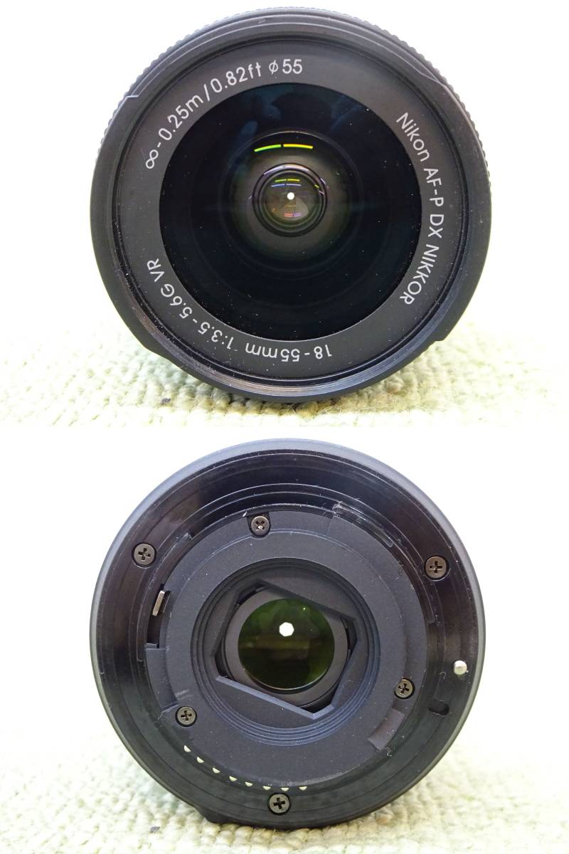 165-Y21) 現状品 NIKON 一眼レフ レンズ 3種セット AF-S 18-55㎜ 35㎜ AF-P 18-55㎜ VR ニコン 動作未確認 レンズのみ ※説明文必読※_画像10