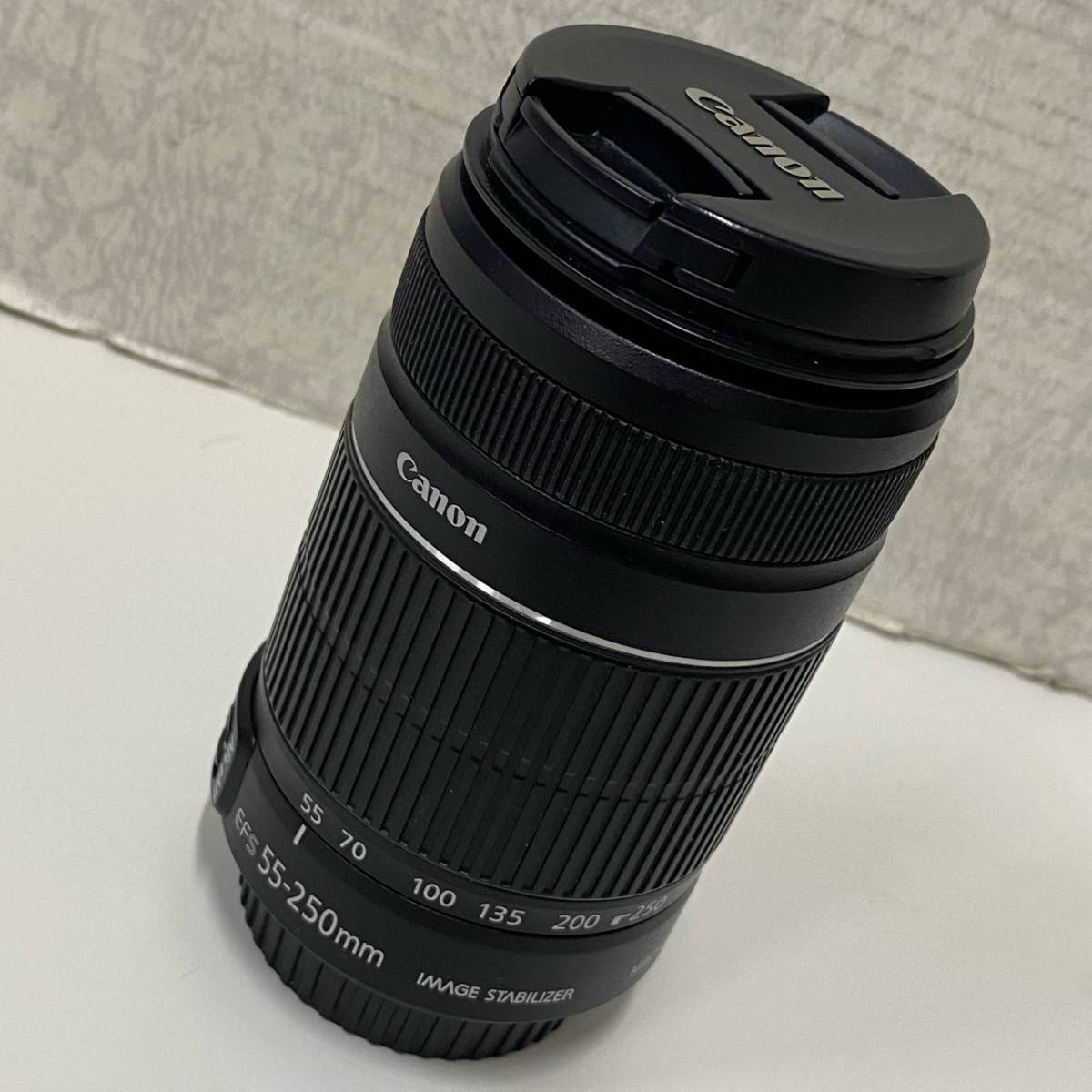 美品 CANON キャノン ZOOM LENS EF-S 55-250mm 1:4-5.6 IS II Φ58mm 未チェック現状品 カメラレンズ /25_画像1