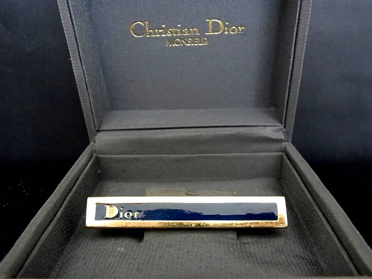 *N4427*#USED товар среднего качества #[Dior] Dior [ Gold ]# галстук булавка!