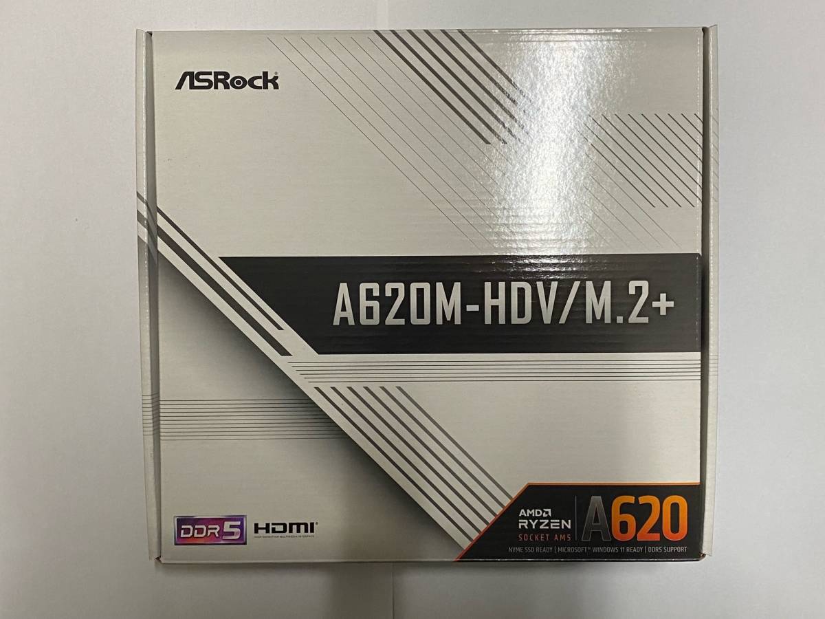 ASRock A620M-HDV/M.2+ [Socket AM5 AMD A620 MicroATX マザーボード]_画像1