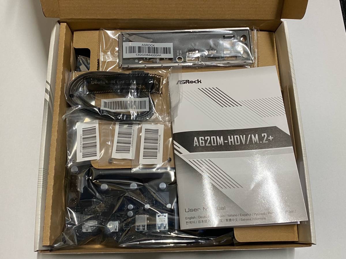 ASRock A620M-HDV/M.2+ [Socket AM5 AMD A620 MicroATX マザーボード]_画像2