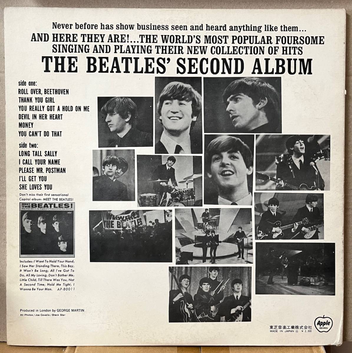 ザ・ビートルズ Beatles セカンド・アルバム Second Album LP Apple 赤盤 Red Wax AP80012_画像2