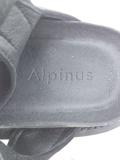 ◇ Alpinus アルピナス カジュアル 厚底 ハイソール サンダル シューズ (25.5cm相当) ブラック メンズ P_画像4