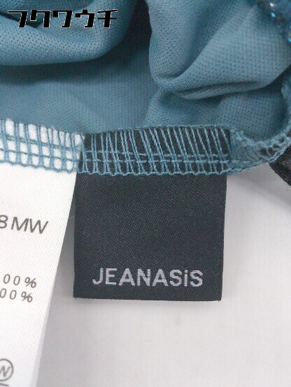 ◇ ●美品● ◎ JEANASIS ジーナシス タグ付 ロング プリーツ スカート サイズF ブルー レディース_画像4