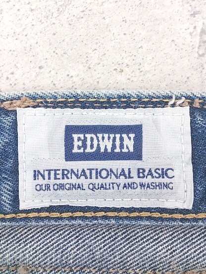 ◇ EDWIN エドウィン ウォッシュ加工 ジーンズ デニム パンツ 32 インディゴ # 1002798861015_画像4