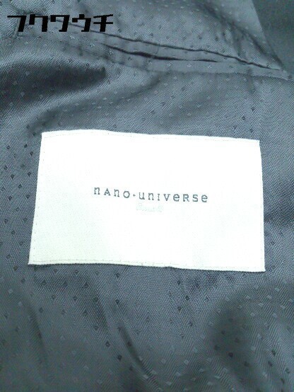 ◇ nano universe ナノユニバース 2B 長袖 テーラード ジャケット S ブラック メンズ_画像4