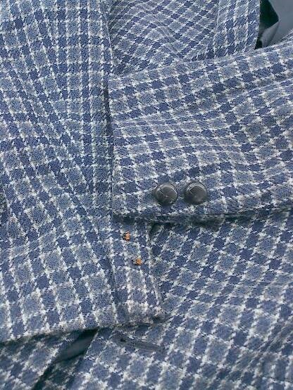 ◇ NEWYORKER TRADITIONAL ニューヨーカー シングル 長袖 ジャケット サイズB ブルー系 メンズ P_画像7