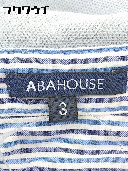 ◇ Abahouse アバハウス 鹿の子 半袖 ポロシャツ 3 ライトブルー # 1002800239511_画像5