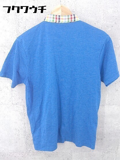 ◇ graniph グラニフ ボタンダウン BD 半袖 ポロシャツ サイズM ブルー メンズ_画像3