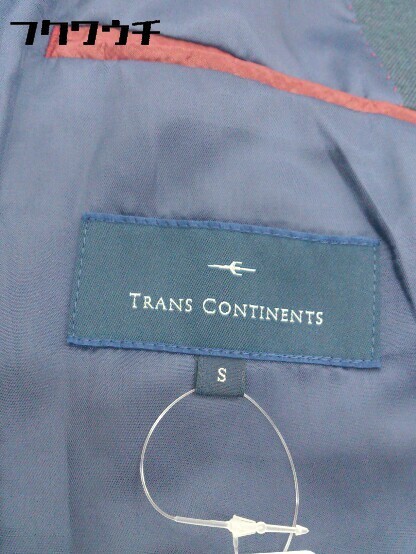* TRANS CONTINENTS Trans Continents single 2B long sleeve tailored jacket size S navy men's 