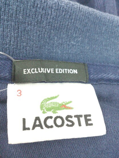 ◇ LACOSTE ラコステ 半袖 ポロシャツ サイズ3 ネイビー メンズ_画像5