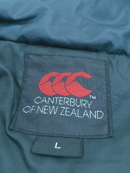 ■ CANTERBURY OF NEW ZEALAND カンタベリー 長袖 中綿 ジャケット L ブラック レッド メンズの画像4