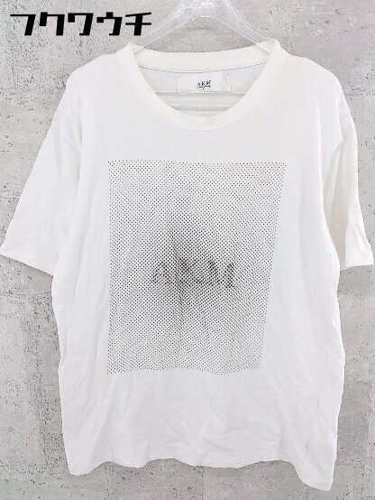 ◇ AKM エーケーエム 半袖 Tシャツ サイズM ホワイト＆ブラック メンズ_画像1