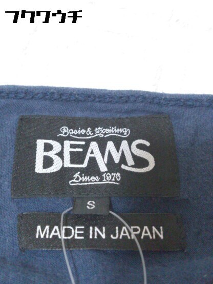 ◇ BEAMS ビームス 長袖 Tシャツ カットソー Sサイズ ネイビー メンズ_画像4