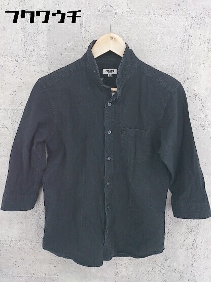 ◇ RENOMA HOMME 長袖 シャツ M ブラック # 1002799496292_画像2