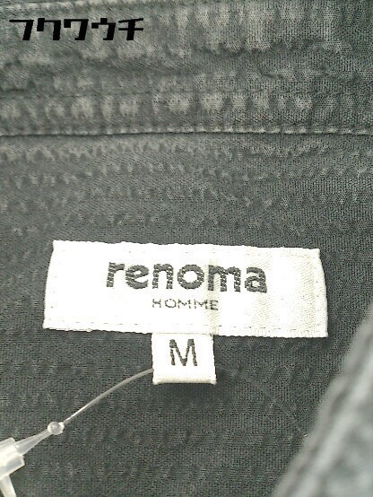 ◇ RENOMA HOMME 長袖 シャツ M ブラック # 1002799496292_画像6