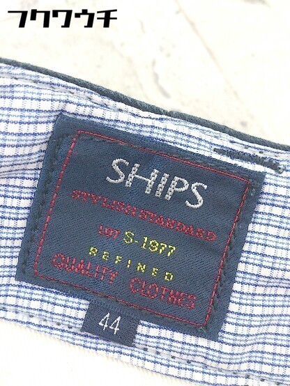 ◇ SHIPS シップス クロップド パンツ サイズ44 ネイビー メンズ_画像4