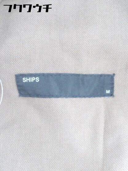 ◇ SHIPS シップス 長袖 ジップアップ ジャケット サイズM カーキ系 メンズ_画像6