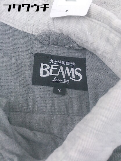 ◇ ◎ BEAMS ビームス コーデュロイ 長袖 シャツ サイズM グレー メンズ_画像4
