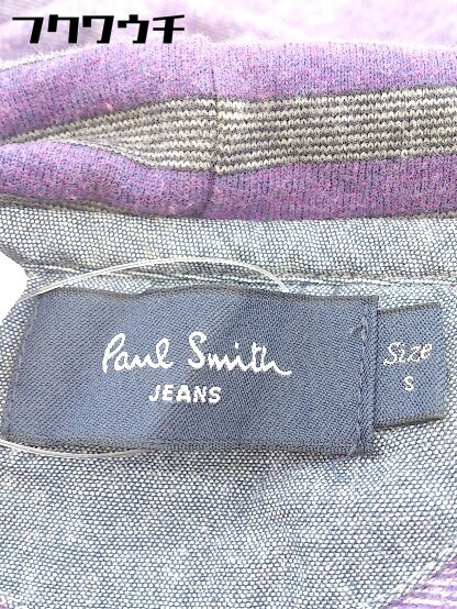 ◇ Paul Smith JEANS ポールスミス ジーンズ 刺繍 長袖 ハーフジップ パーカー サイズS パープル系 メンズ_画像5