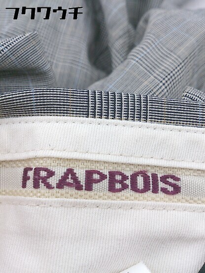 ◇ FRAPBOIS フラボア グレンチェック ロールアップ パンツ サイズ0 ブラック系 メンズ_画像4
