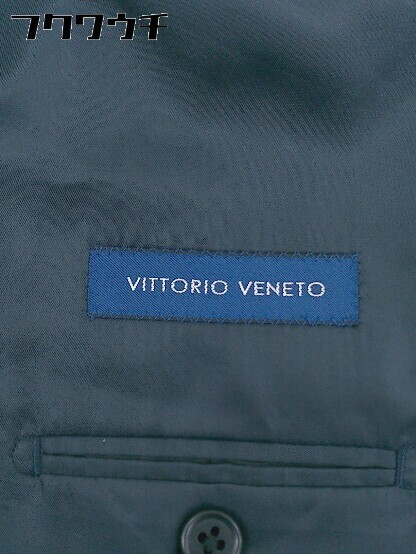 ◇ VITTORIO VENETO ヴィットリオヴェネト シャドウストライプ 長袖 テーラード ジャケット サイズA-5 ネイビー メンズ_画像4