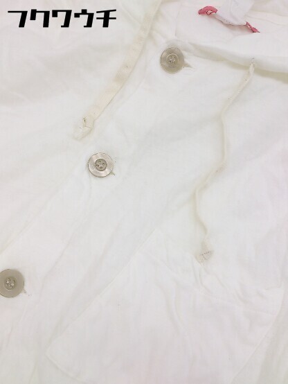◇ ◎ n°44 0000 シマムラトーキョー 薄手 フード 長袖 シャツ サイズL アイボリー系 メンズ