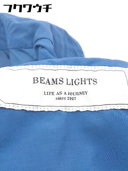 ◇ ◎ BEAMS LIGHTS ビームスライツ ウエストベルト付き 薄手 コート サイズM ブルー メンズ_画像4