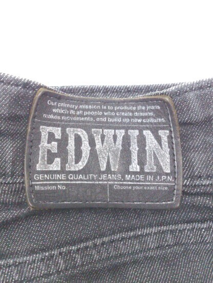 ◇ EDWIN エドウィン ジーンズ デニム パンツ サイズ30 ブラック系 メンズ_画像4