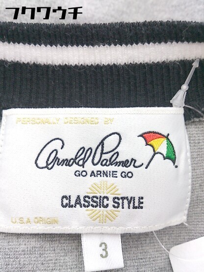 ◇ Arnold Palmer アーノルドパーマー 長袖 カットソー サイズ3 グレー メンズ_画像4