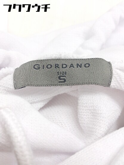 ◇ Giordano ジョルダーノ 刺繍 長袖 プルオーバー パーカー サイズS ホワイト メンズの画像4