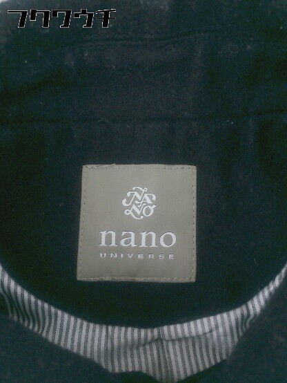 ■ nano universe ナノ ユニバース 長袖 コート サイズS ネイビー メンズ_画像4