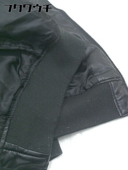 * ZIP FIVE Zip five long sleeve fake leather jacket size S black men's 