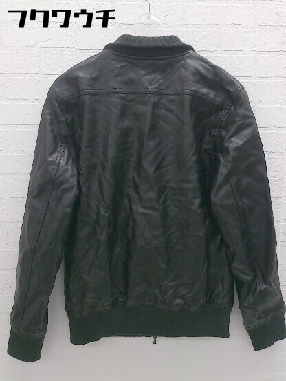 * ZIP FIVE Zip five long sleeve fake leather jacket size S black men's 