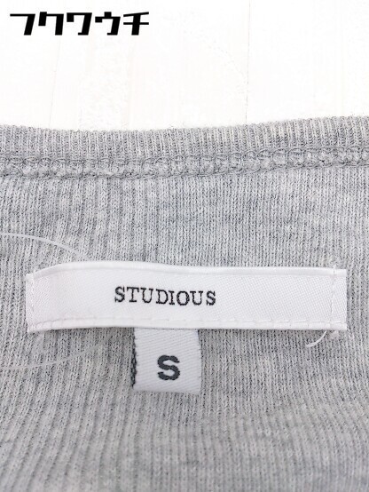 ◇ STUDIOUS ステュディオス 七分袖 Tシャツ カットソー サイズS グレー メンズ_画像4
