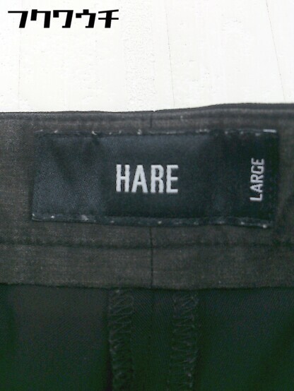 ◇ HARE ハレ スラックス パンツ サイズL ブラック メンズ_画像4