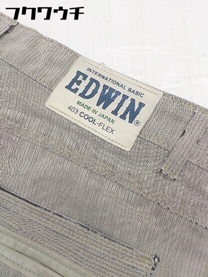 ◇ EDWIN エドウィン ストライプ パンツ サイズ31 ベージュ メンズ_画像6