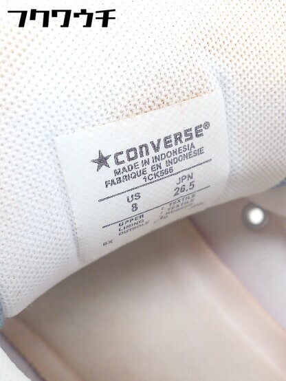 ◇ CONVERSE 1CK566 ALL STAR 100 STARS&BARS HI スニーカー シューズ サイズ26.5cm レッド アイボリー ブルー メンズの画像6