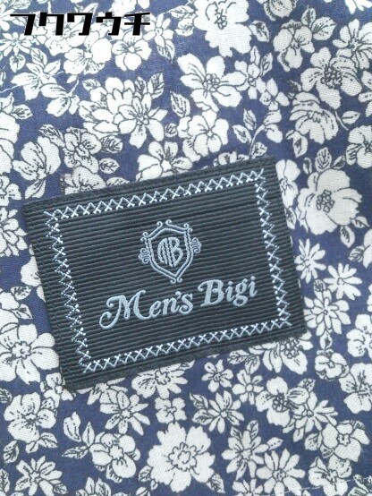 * MEN\'S BIGI men's Bigi stripe long sleeve tailored jacket size M gray series men's 