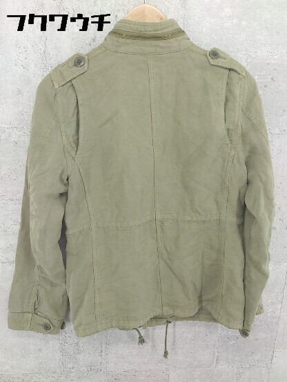 ◇ FRAMeWORK フレームワーク リネン混 長袖 ジャケット サイズ38 カーキ メンズ_画像3