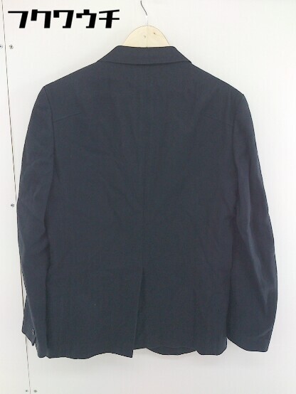 ◇ UNITED ARROWS BLACK LABEL ユナイテッドアローズ 2B シングル 長袖 テーラード ジャケット サイズL ネイビー系 メンズの画像3