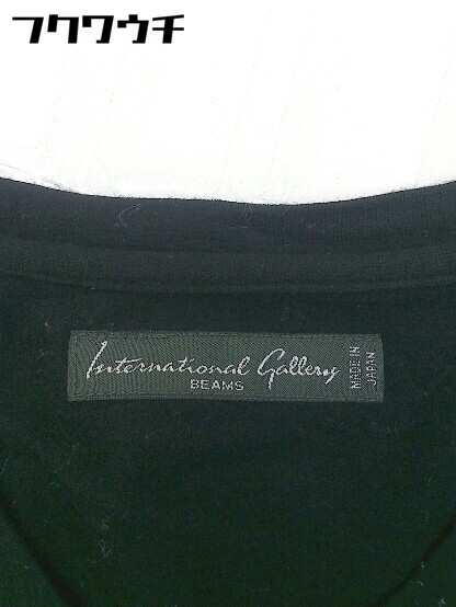 ◇ International Gallery BEAMS インターナショナルギャラリー ウール ニット 長袖 セーター サイズS ブラック メンズ_画像4