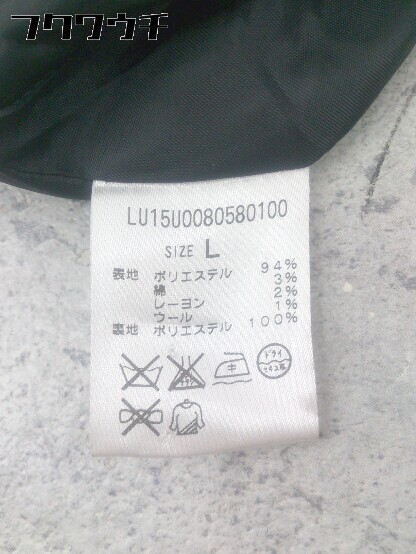 ■ Lui's ルイス 長袖 コート サイズL ブラック メンズ_画像5