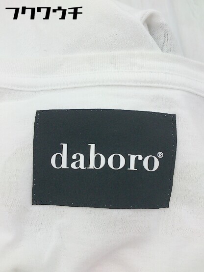 ◇ daboro ダボロ 半袖 Tシャツ カットソー サイズ4 ホワイト メンズ_画像4